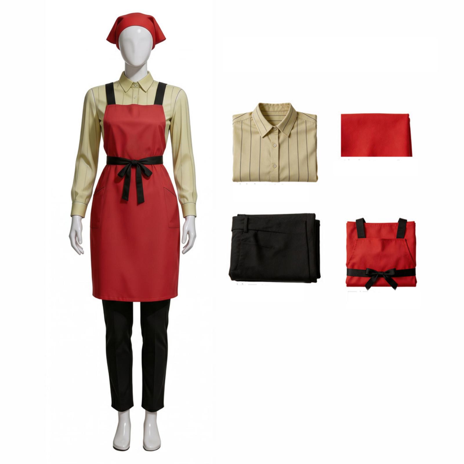 Adult Unisex Cosplay Costume Set for Halloween Stage Performance Couple Outfit L