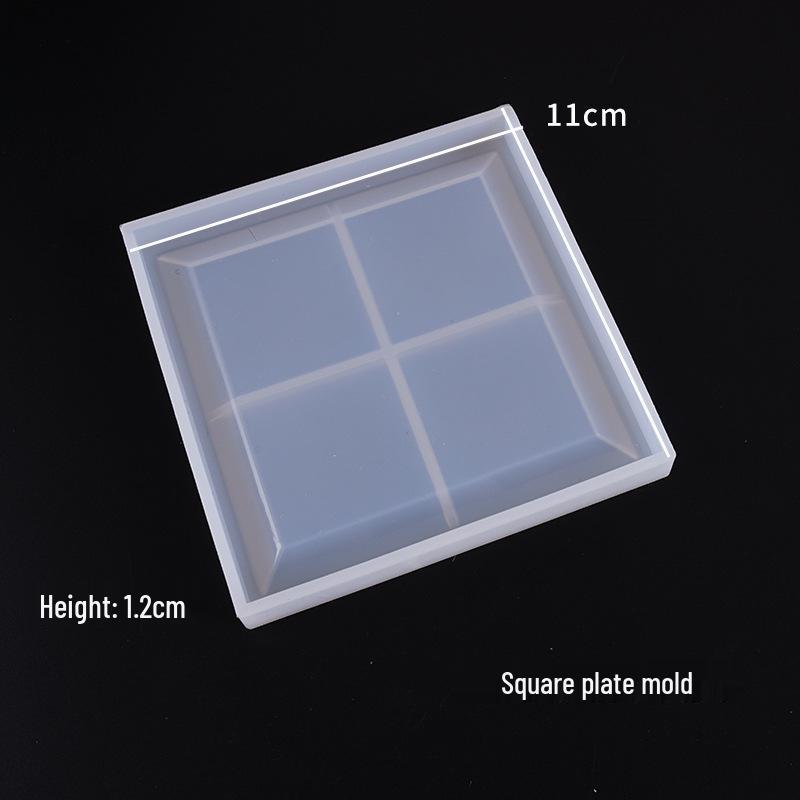 Poppy Crystal Resin Mold: Round & Hexagonal Coaster Silicone Molds for DIY Tabletop Decorations