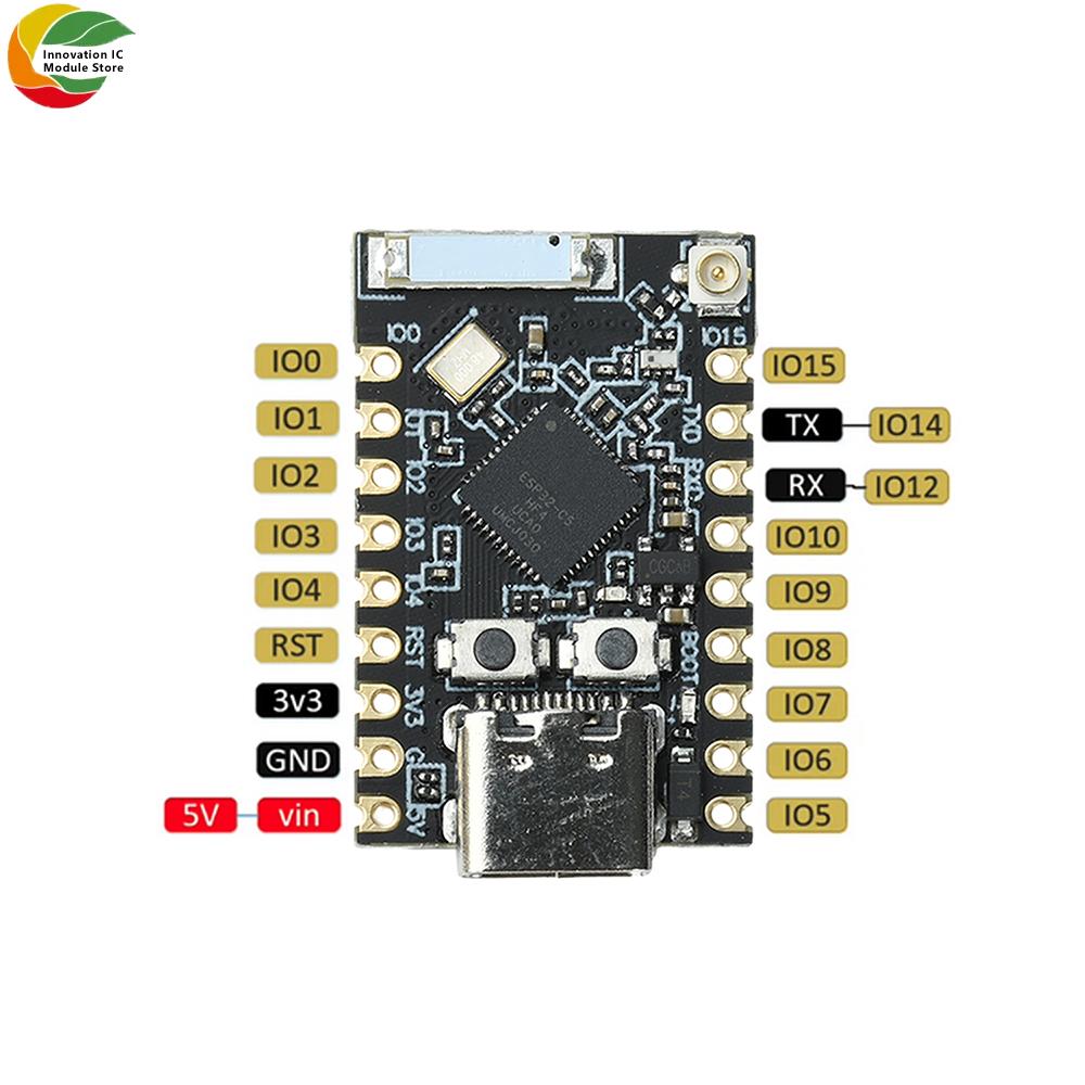 ESP11 WiFi Bluetooth Development Board Dual Band Development Board Module RISC-V Processor External Antenna Type-C Interface