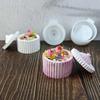 Silicone Storage Solution Moulds Striped Shape Storage Box Mold Silicone Texture for Keeping Small Items Organized