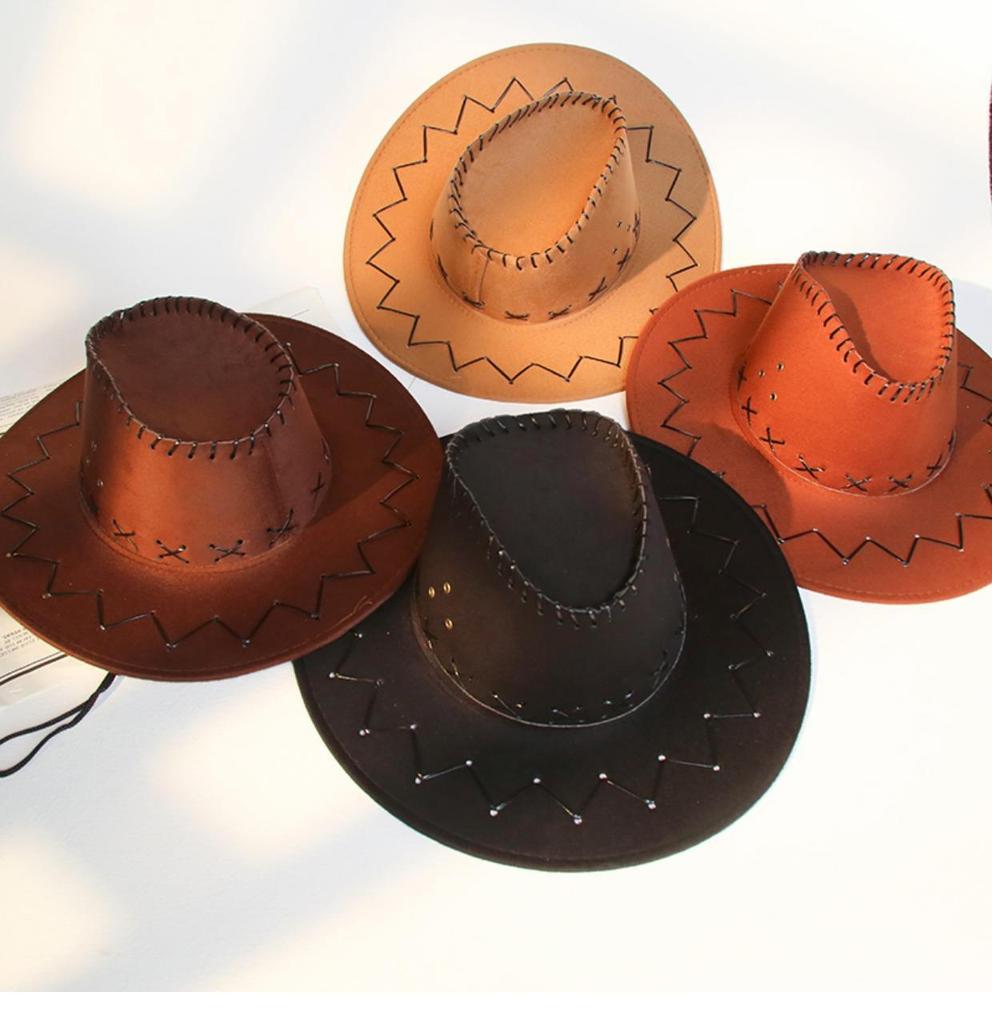 Kul Hatt Søt Stil Justerbar Hodeomkrets Solskjerm Vesternhatter Cowboy