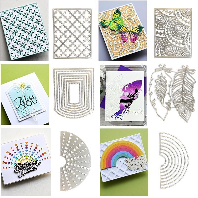 ECMQS Matrices De Découpe Multi-fenêtre Pour Scrapbooking, Papier Photo, Cartes, Gaufrage, Gaufrage, Gaufrage, Etc