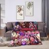 Soft Warm Blanket Airplane Travel VOX H-Hazbin Hotel Alastor Game Throw Blanket  Flannel Bedspread For Couch Bed Sofa Bed Cover