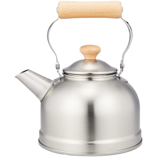 Wahei Freiz Made In Japan Nostalgic Kettle, 1.5L, Wooden Handle, Induction Compatible, CS-021, Chitose