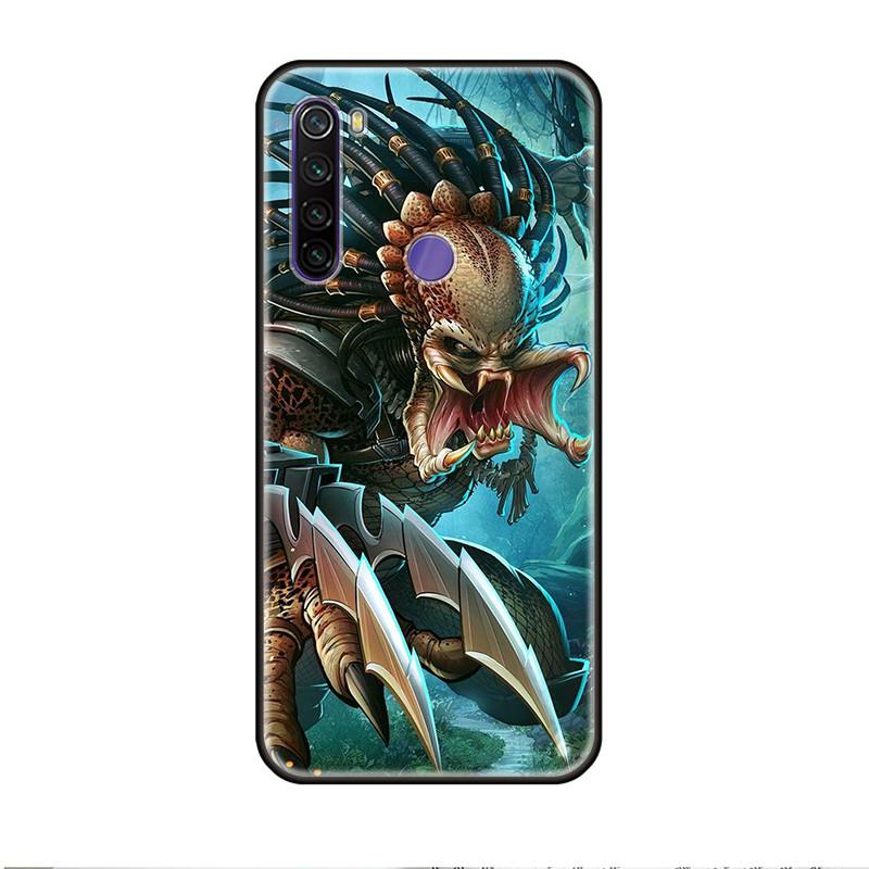 Back Shell Depredador Alien Phone Cases Cover For Xiaomi Redmi Note 6 7 8 9S 9Promax 6A 7A 8A 9A Pro 8T Soft Black TPU