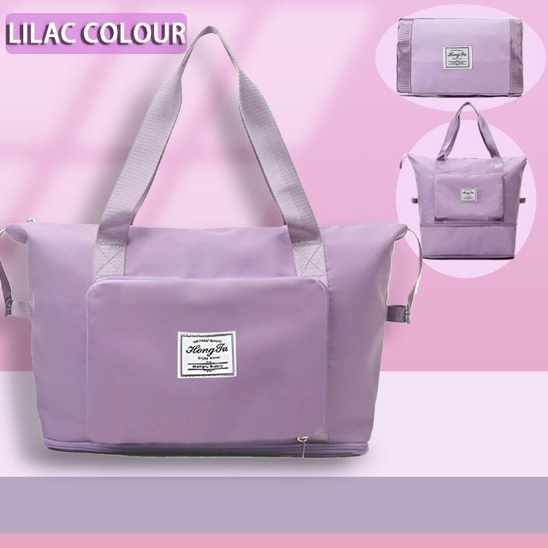 Foldable expandable travel bag, large capacity waterproof luggage bag, tote bag, travel luggage bag suitable for weekend camping