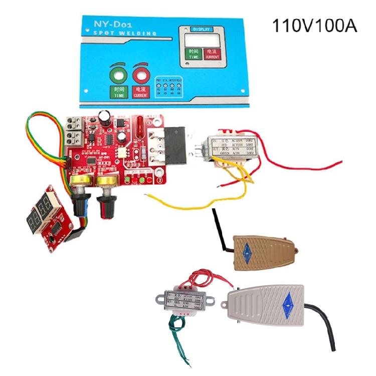 NY-D01 Punktschweißgerät Steuerplatine DIY-Kit zum Schweißen einzelner Zellen Leichtgewicht