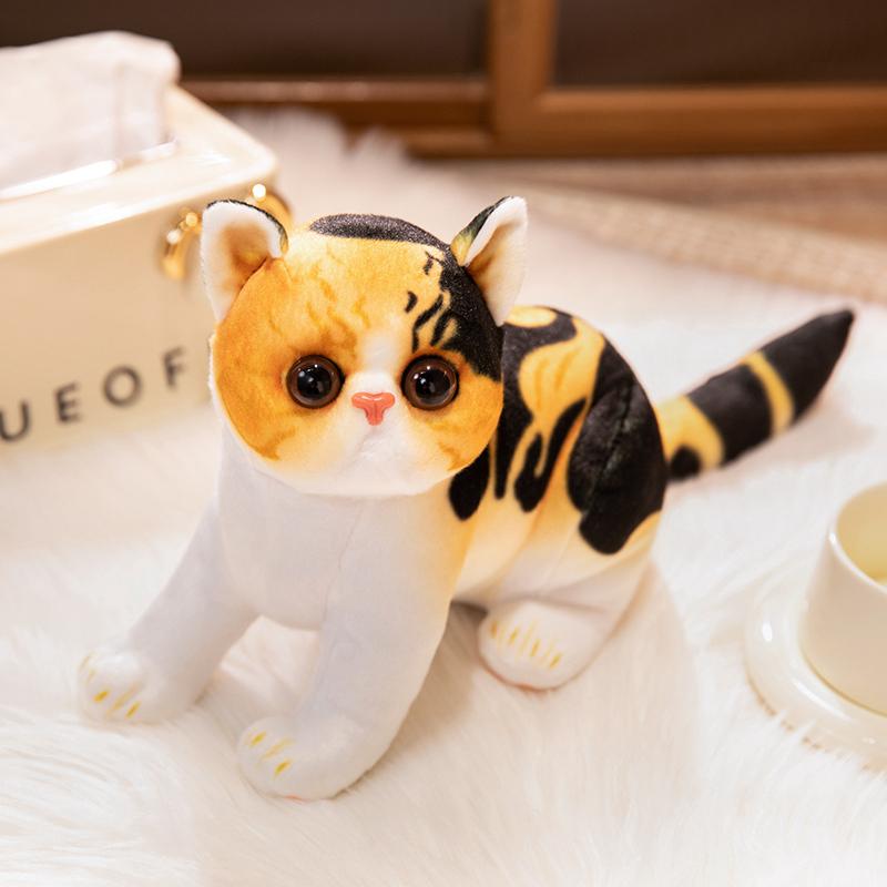 Lifelike Garfield Cats Plush Toys 4 Styles Simulation Stuffed Cute Soft Kitty Doll Pet Kitten Pillow Decoration Birthday Gift