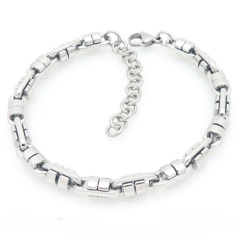 

2025 Personalized Transit Bracelet with Advanced Sense Double Gear Splicing Men s Bracelet 21CM