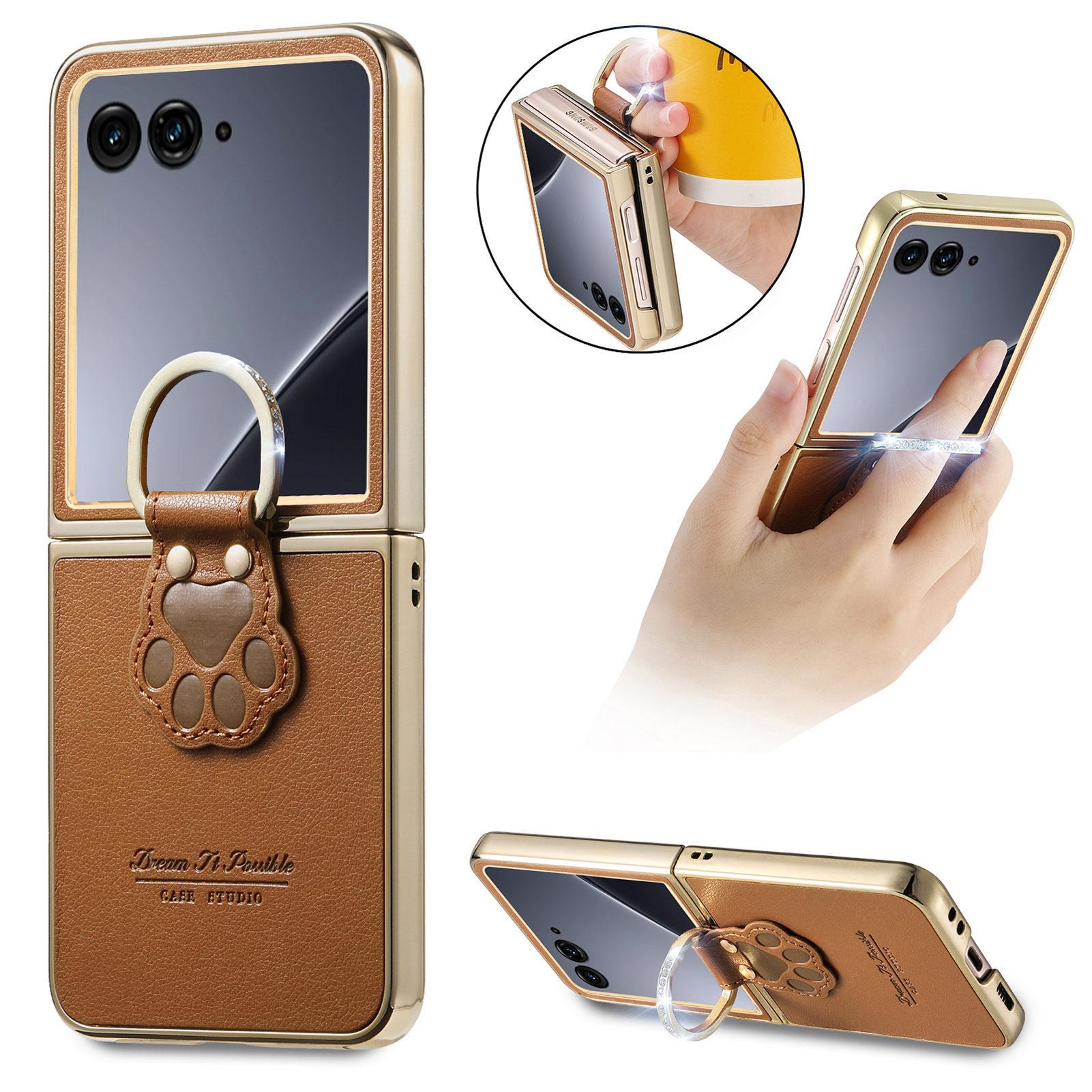 

Luxury Ring Holder Case for MOTO Razr 70 Ultra 5G 2026 2026 2026 Razr 60 50 Razr70 Razr60 Protection Coque Funda Covers for Razr Ultra 2026 коричневий