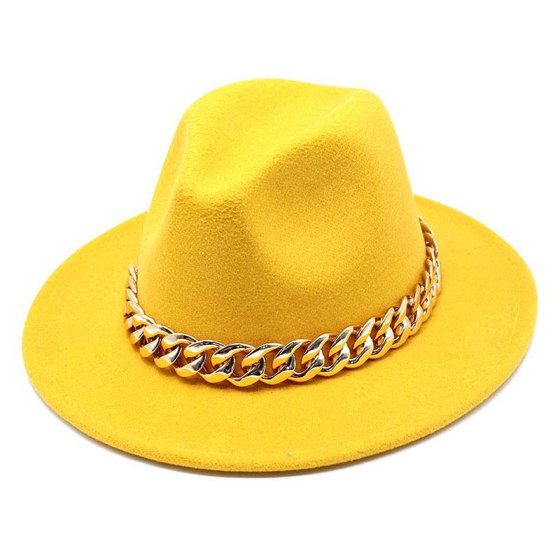 Hat Ladies Jazz Hat Seasonal British Chain Retro Top Hat Ladies Wool Gentleman Hat
