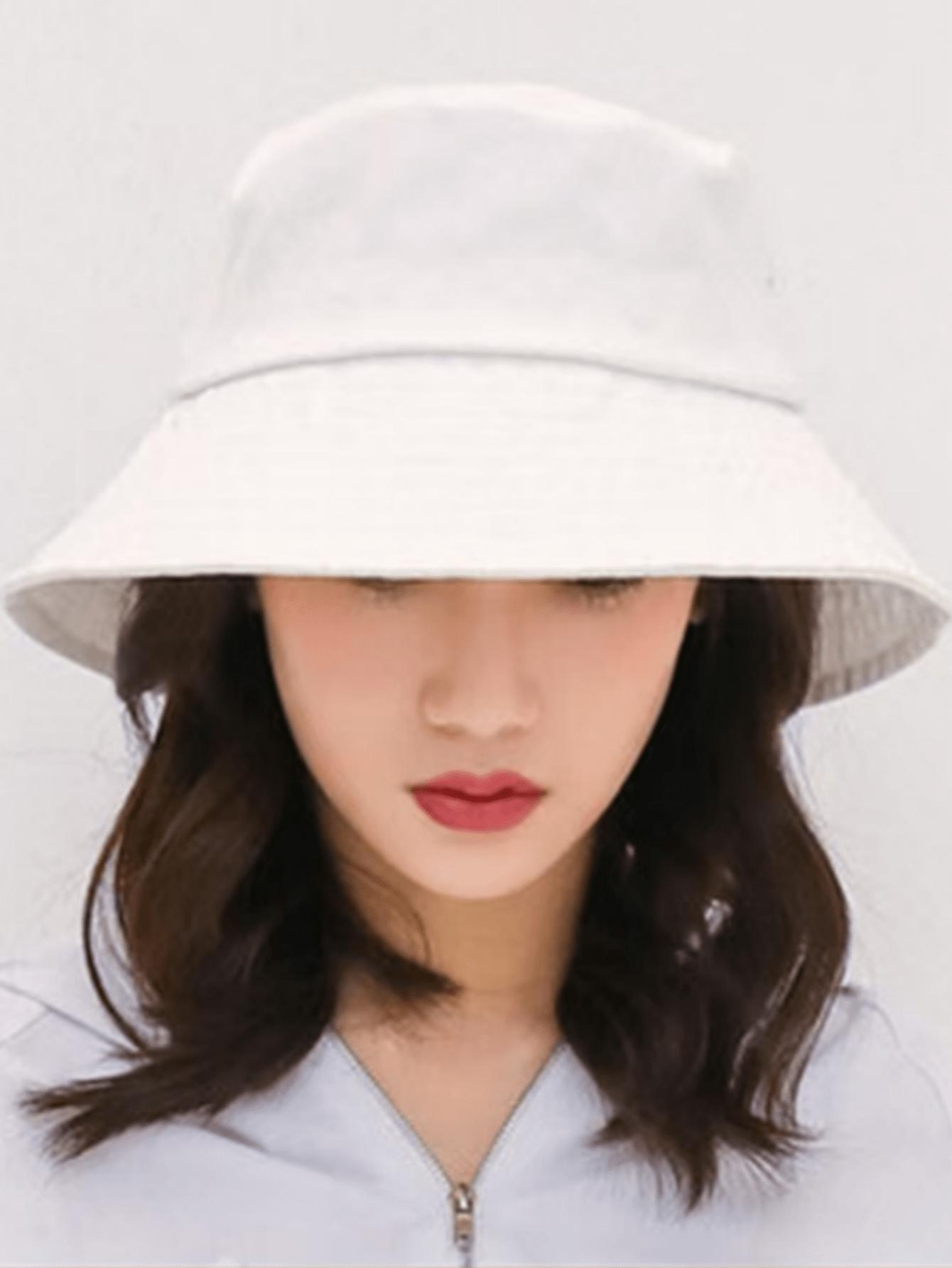 Womens Wide Brim Bucket Hat Solid Color Sun Protection Breathable Casual Hat For Spring Summer onesize разноцветный