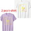 Fashion Numbers and Letters Print Men's T-Shirts Summer Fashion Street Outdoor Casual T-shirt Tops for Men's and Women's Tees Top