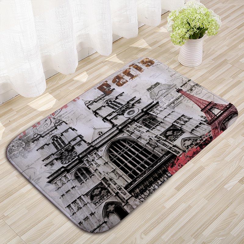 Building Tower Kitchen Floor Mat Bedroom Non-slip Carpet Household Door Mat Entry Floor