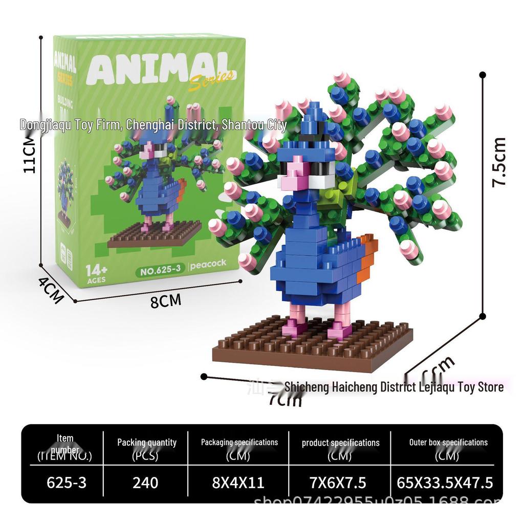 Cross-border Micro Building Blocks: Cute Cat & Dog Party Edition