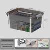 Compact Multi-layer Transparent Medicine Organizer with Large Capacity