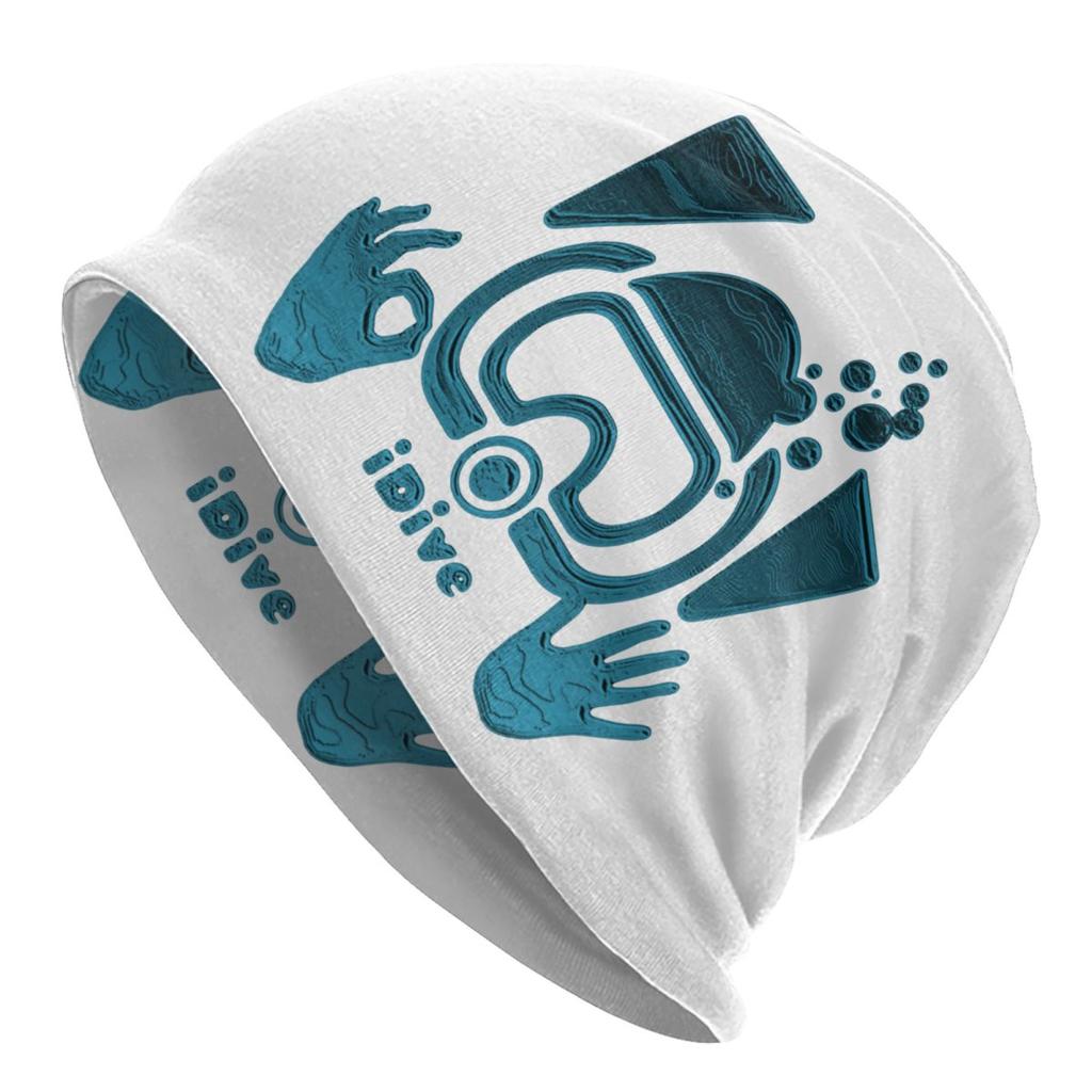 Custom Scuba Skull Dive Diver Bonnet Hats Hip Hop Knitting Hat For Women Unisex Warm Winter Skullies Beanies Caps