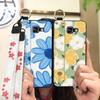 Back Cover Wristband Phone Case For Samsung Galaxy A510/A5 2016/SM-A510F Anti-dust Kickstand Waterproof Flower Durable