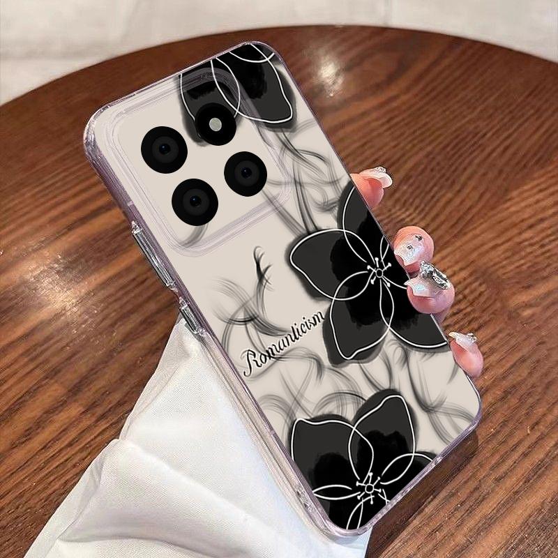 Sakura Pattern Phone Case For Xiaomi Redmi Note 15 Pro 4G Funda Redmi Note 14 13 Pro 5G Clear TPU Silicone Soft Cover