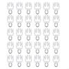 55KF 30pcs Ceiling Curtain Track Rollers Hook Heavy Duty Pulleys Plastic & Steel Hook for Smooth Sliding Window Drapery