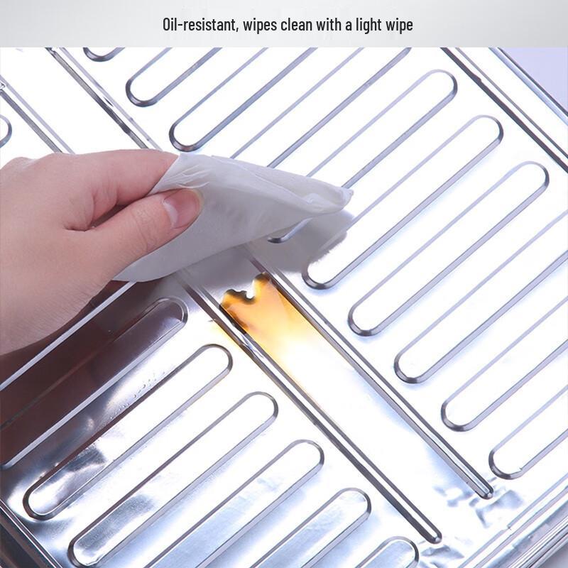 Aluminum Foil Stove Oil Splash Guard: Heat-Resistant Anti-Splash Baffle for Kitchen