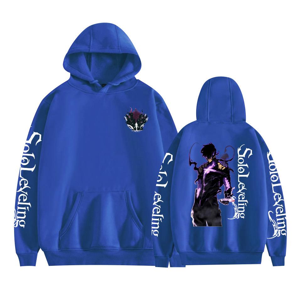 Solo Leveling Anime Mens Hoodie Sweatshirt CARTOON Hoodie Pullover Unisex Oversized Sweatshirt