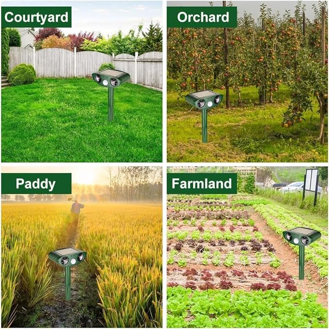 Garden Cat Repeller, Solar Garden Cat Repeller, Ultrasonic Cat Repeller, Garden Waterproof Cat Deterrent