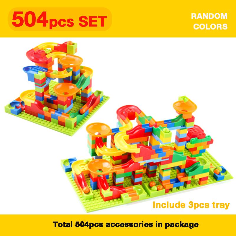 Assembling Slide Building Blocks for Kids Funny Ornaments Variety Slide Assembling Building Blocks Toy for Christmas Gifts