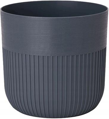 Luca Petit 19 Steel Blue Form-Plastic Flowerpot