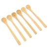6Pcs/Set Wooden Children Home Long Handle Mini Medicine Tableware Honey Spoon