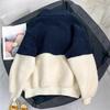 Half-high Collar Plus Velvet Thickened Lamb Fleece Sweater Women's Autumn and Winter Warm Jacket