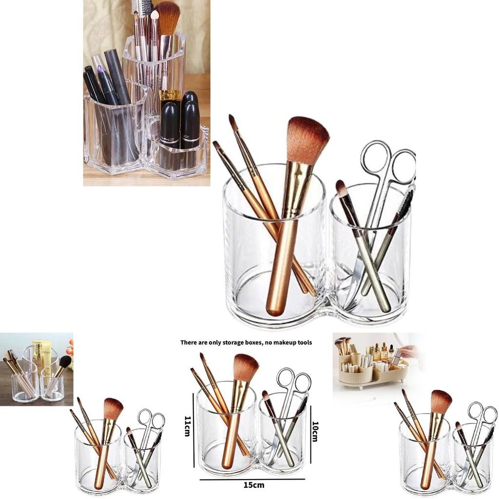 Organizzatore da scrivania in acrilico con coperchio per cancelleria e trucchi in stile moderno