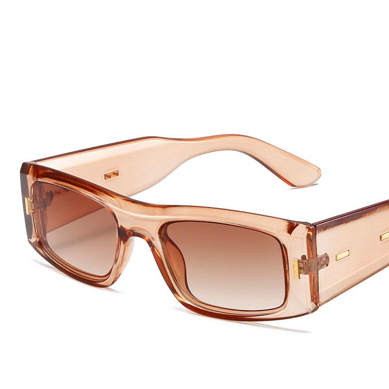 Vintage malé čtvercové sluneční brýle pro ženy Muži Módní Punk Široké nohy Retro rám s tlustým okrajem Luxusní mužské sluneční brýle Stínidla UV400 Brýle