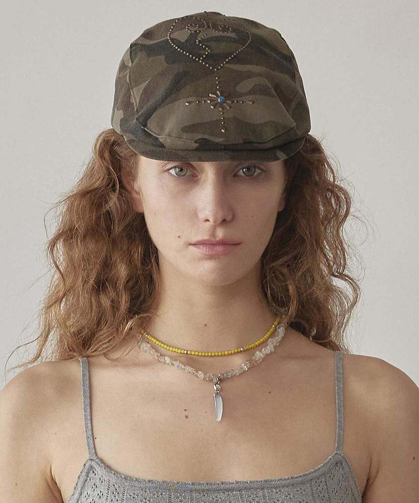 SCULPTOR Boho Stud Hunting Cap Camo