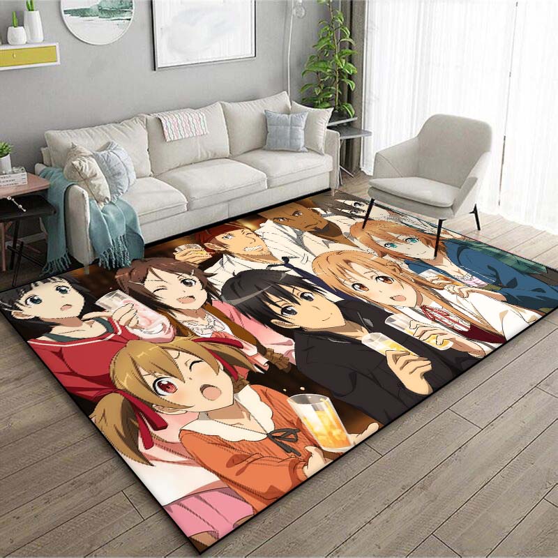 Anime S-Sword Art Online Printed Floor Mat Carpet 15 Sizes Living Room Bedroom Bedside Window Sill Bathroom Floor Mat Home Decor
