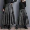 Plus Size High Waist Vintage Spring Autumn Casual Loose Long for Woman Skirts Womens Skirt