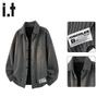 :CHOCOOLATEit Men's Chenille Loose Fit Shirt Jacket
