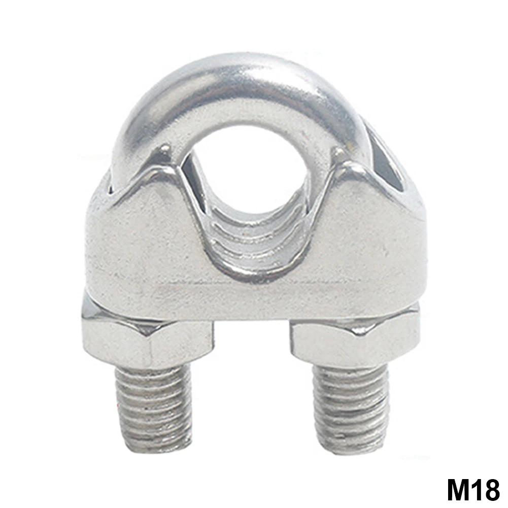 U-Klemme aus Edelstahl 304, Drahtklemmen, Seilklemmen, Kabelschrauben, Takelage-Hardware-Klemmen M2-M18, Schiffsausrüstung