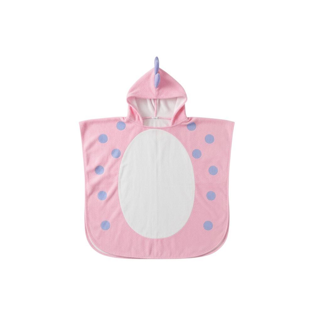 

Single Layer Kids Bath Towel Cartoon Shower Cloak Girls Hooded Bathrobe Soft Swim Towel Children Dinosaur Bathrobe Bath M рожевий