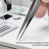 Lash Tweezers Stainless Steel Precision Isolation Eyelash Extension Tweezers Anti-Slip Groove Design Perfect Isolation Eyelash