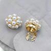 1PC Pearl Cufflinks Button Cover Fashion Clothing Decoration Cute Sleeve Button Clip Women Luxury Cuff Link