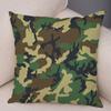 Nordic Style Military Green Camouflage Cushion Cover Decor Geometric Pillowcase Soft Plush Pillow Case for Sofa Home Car ,