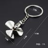 Environmentally Friendly Alloy Blue Eyed Owl Retro Accessory Pendant Keychain