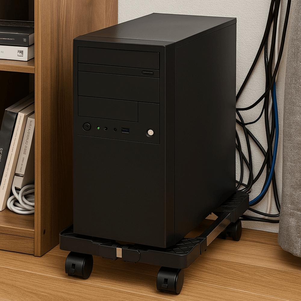 Scalable Mobile CPU Stand Stable Computer Mainframe Rack Universal Computer Tower Stand  Under Desk