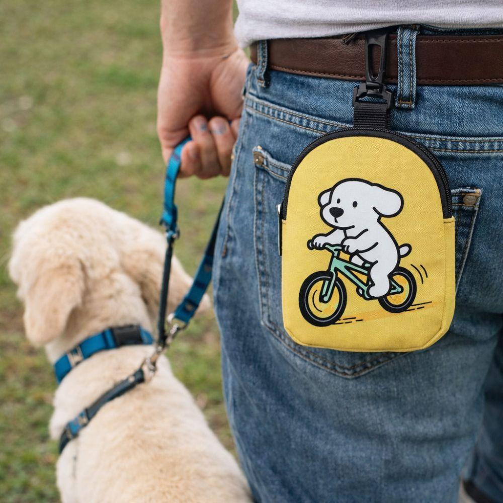 Cartoon Pattern Dog Training Snack Bag Portable Pet Food Storage Bag Pet Feeding Bag Hiking
