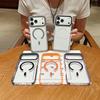 Two-Color Magnetic Acrylic Phone Case for iPhone 17 Pro Max with Large Hole Design