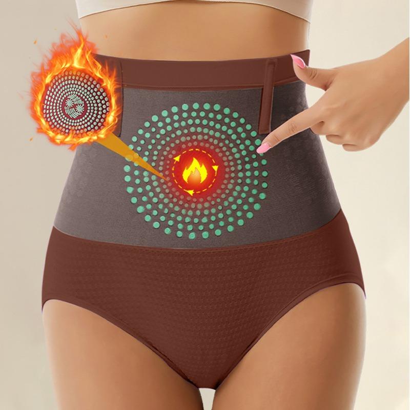 Mutandine Calde Senza Cuciture a Vita Alta Modellanti Pancia Post-Partum Shapewear Taglie Forti con Cintura Solleva Fianchi Biancheria Intima Antiscivolo