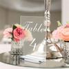 Blank Acrylic Stand Clear Table Number Stands Place Card Holder  Anniversary Celebration