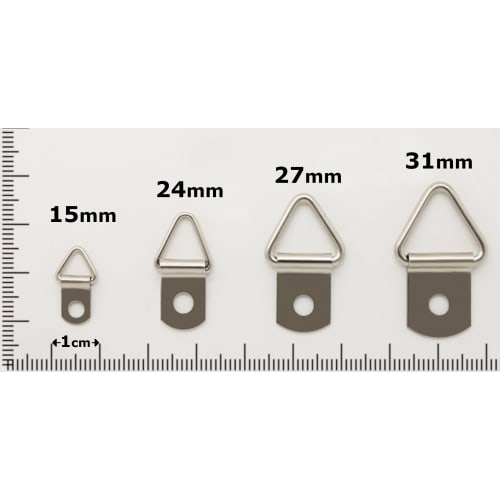Violajirushi Triangular Hanging Brackets, Nickel Plated, Set of 100 (24mm)