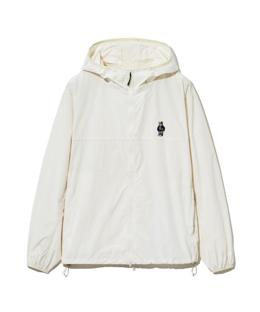 Yale Embroidery Dan Lightweight Packable Windbreaker_Cream